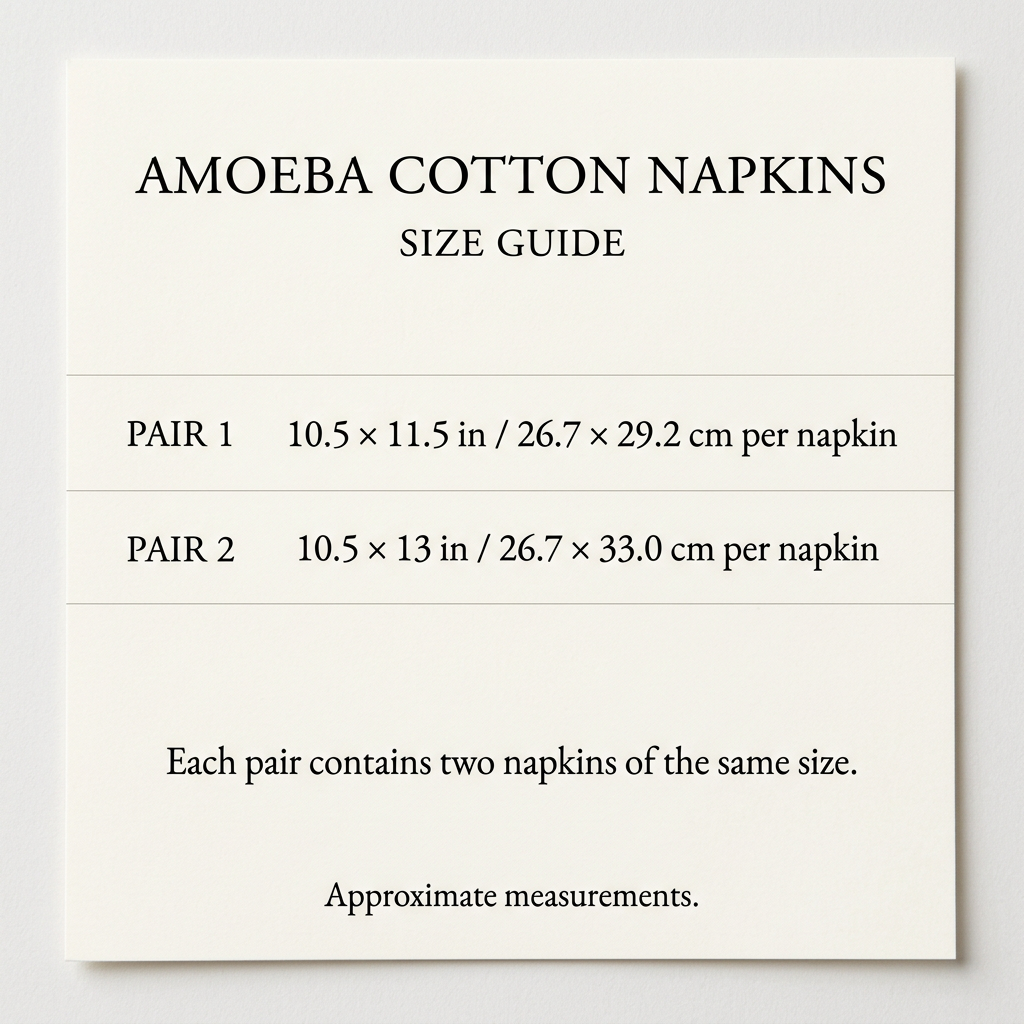 'Amoeba' African Wax Print - Set of 2 Cotton Napkins