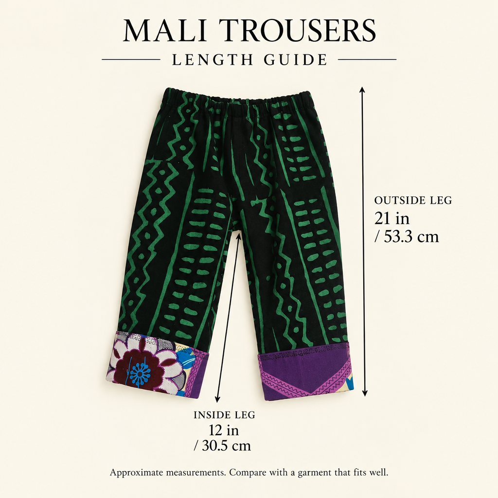 'Mali' African Print Trousers for Children
