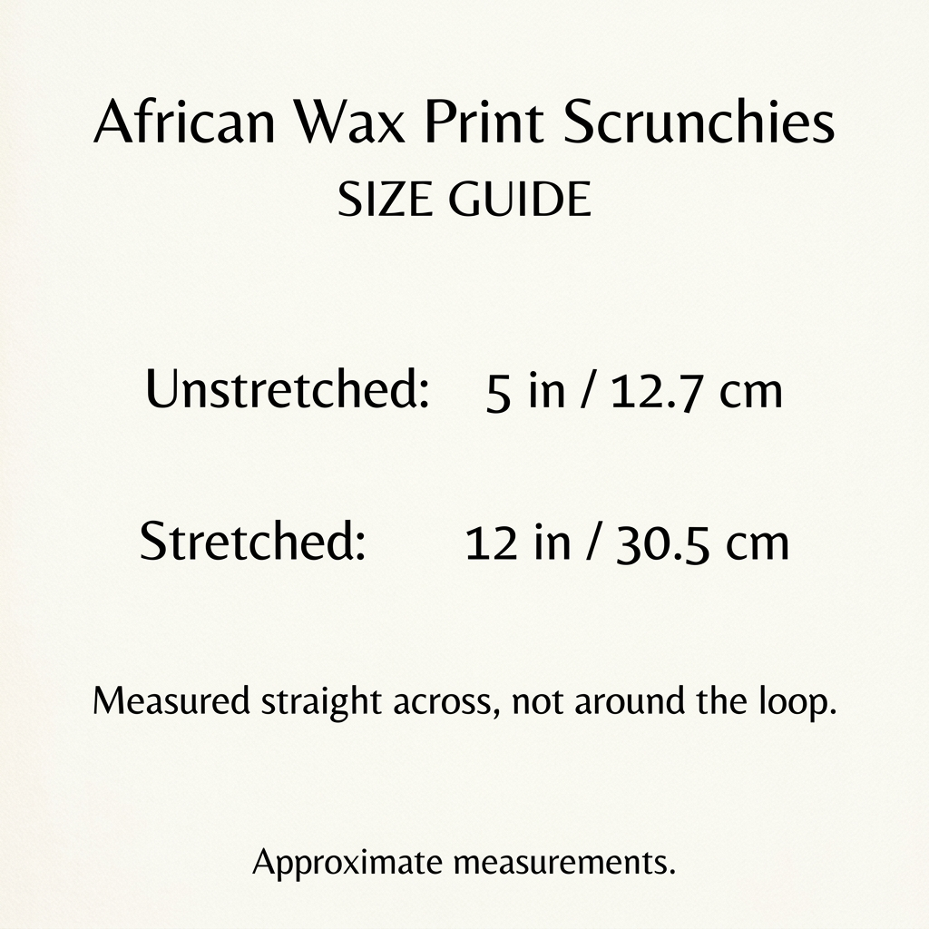African Wax Print Scrunchies — Random Colours