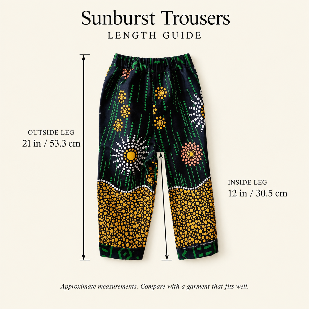 'Sunburst' African Print Trousers for Children
