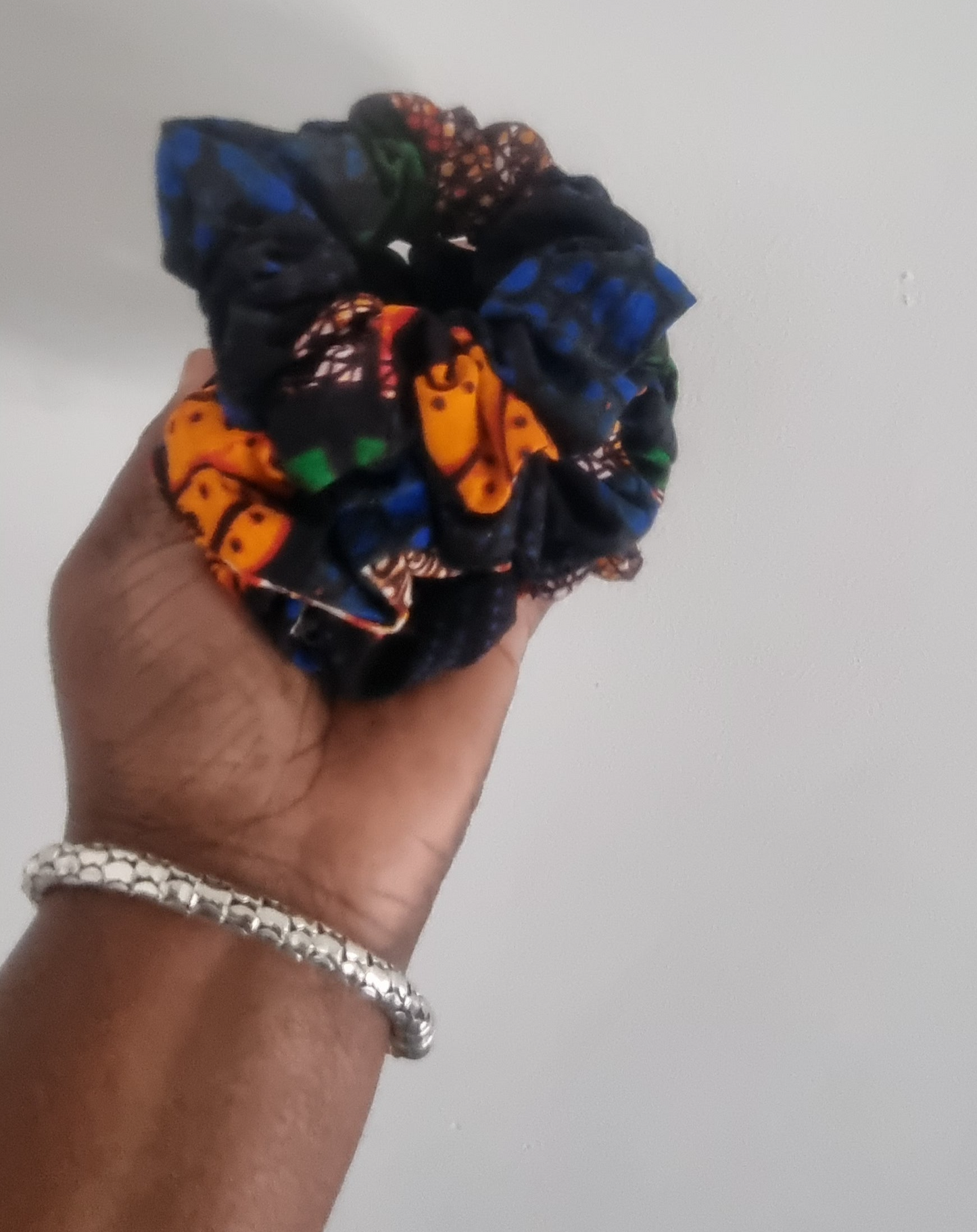 African Wax Print Scrunchie — Random Colour