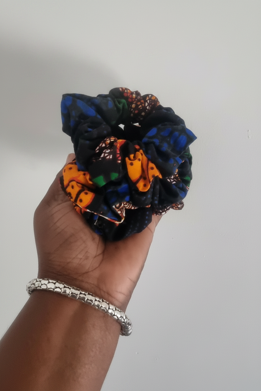 African Wax Print Scrunchies — Random Colours