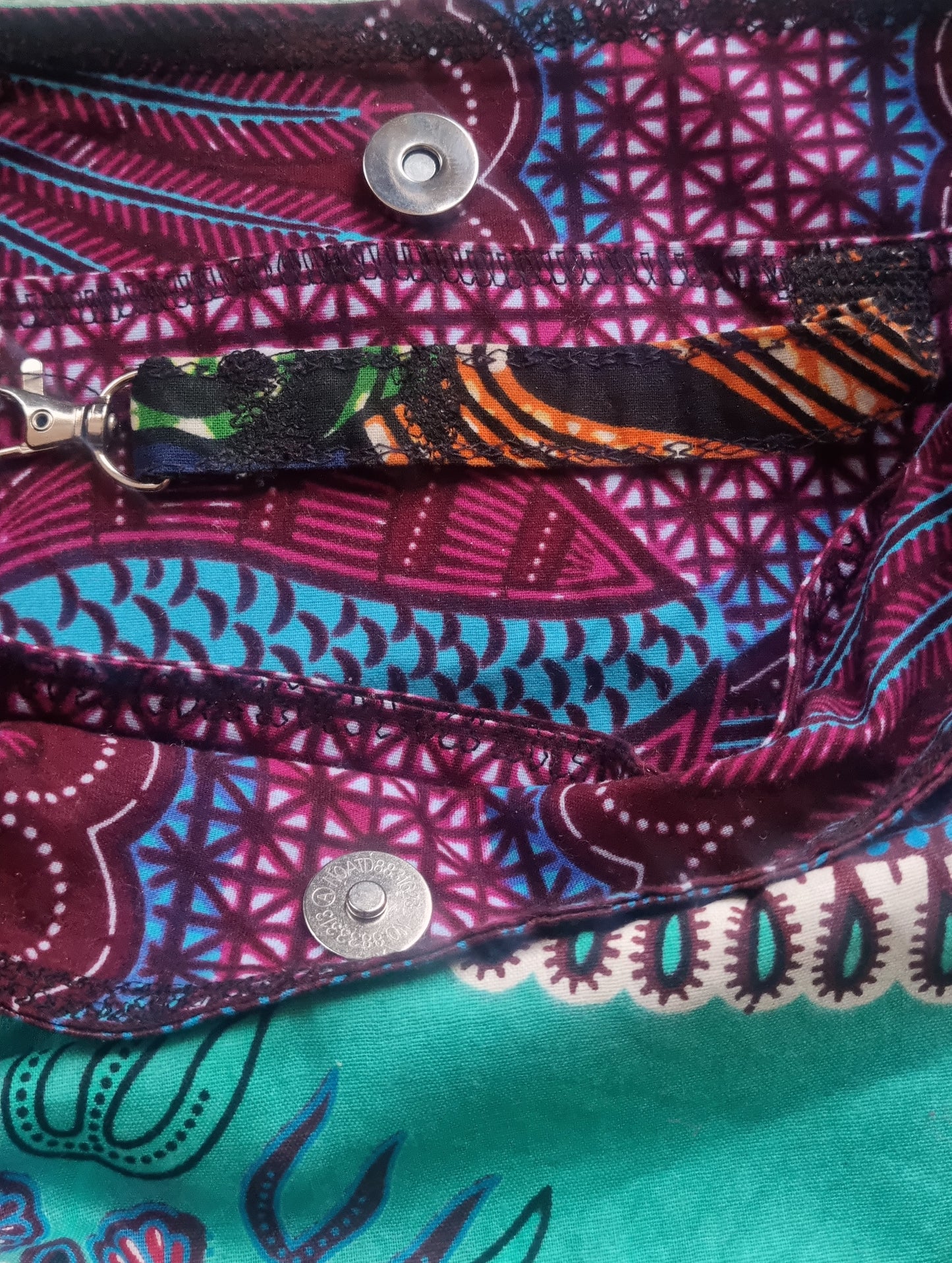 Soft Bucket Bag. Hobo Bag. African Ankara - Dashiki print