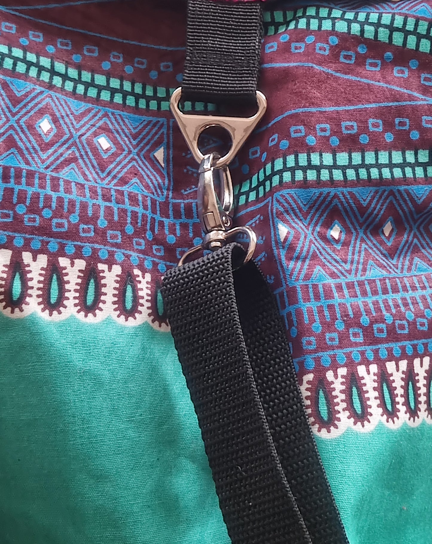 Soft Bucket Bag. Hobo Bag. African Ankara - Dashiki print