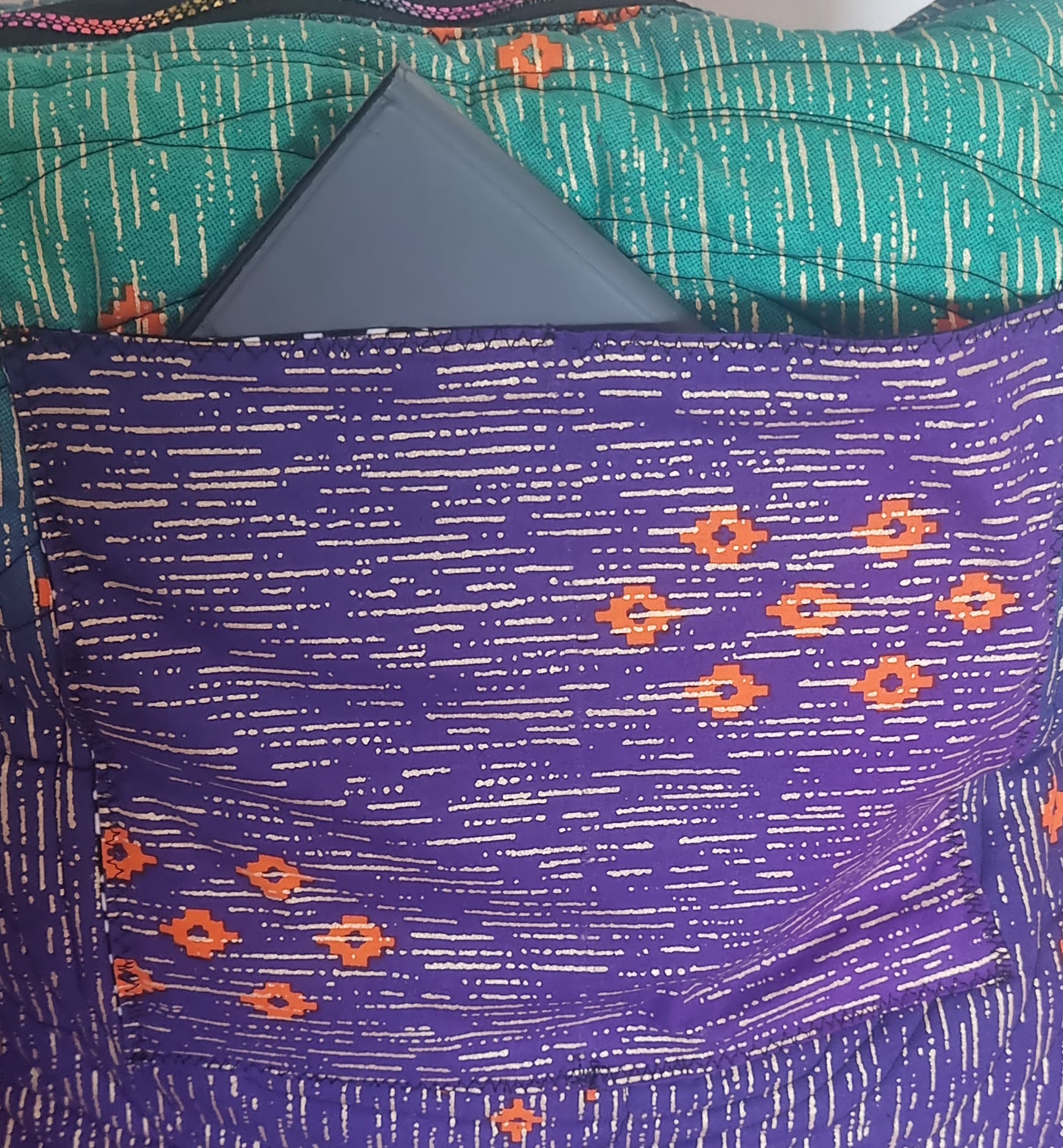 The Traveller – Quilted 'Kitenge – Ayo-Joy' Oversized Travel Bag