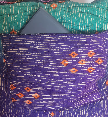 The Traveller – Quilted 'Kitenge – Ayo-Joy' Oversized Travel Bag