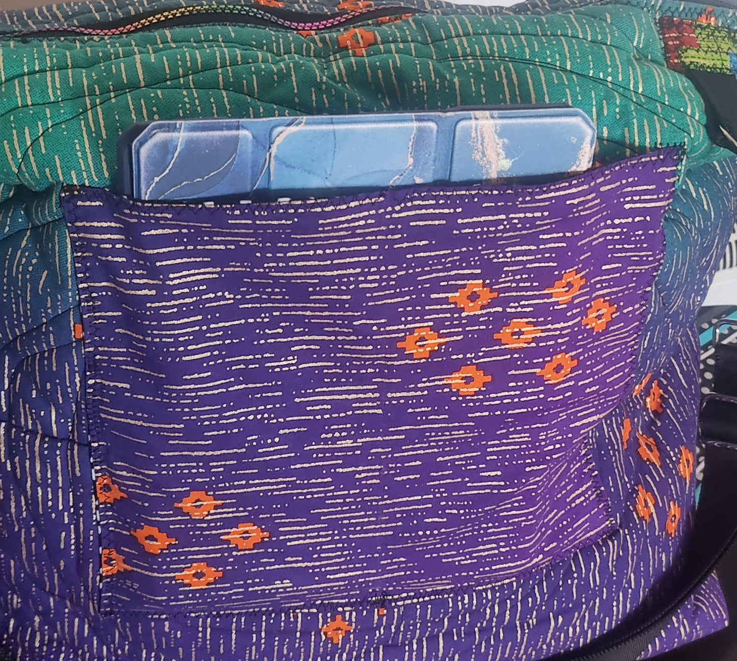 The Traveller – Quilted 'Kitenge – Ayo-Joy' Oversized Travel Bag