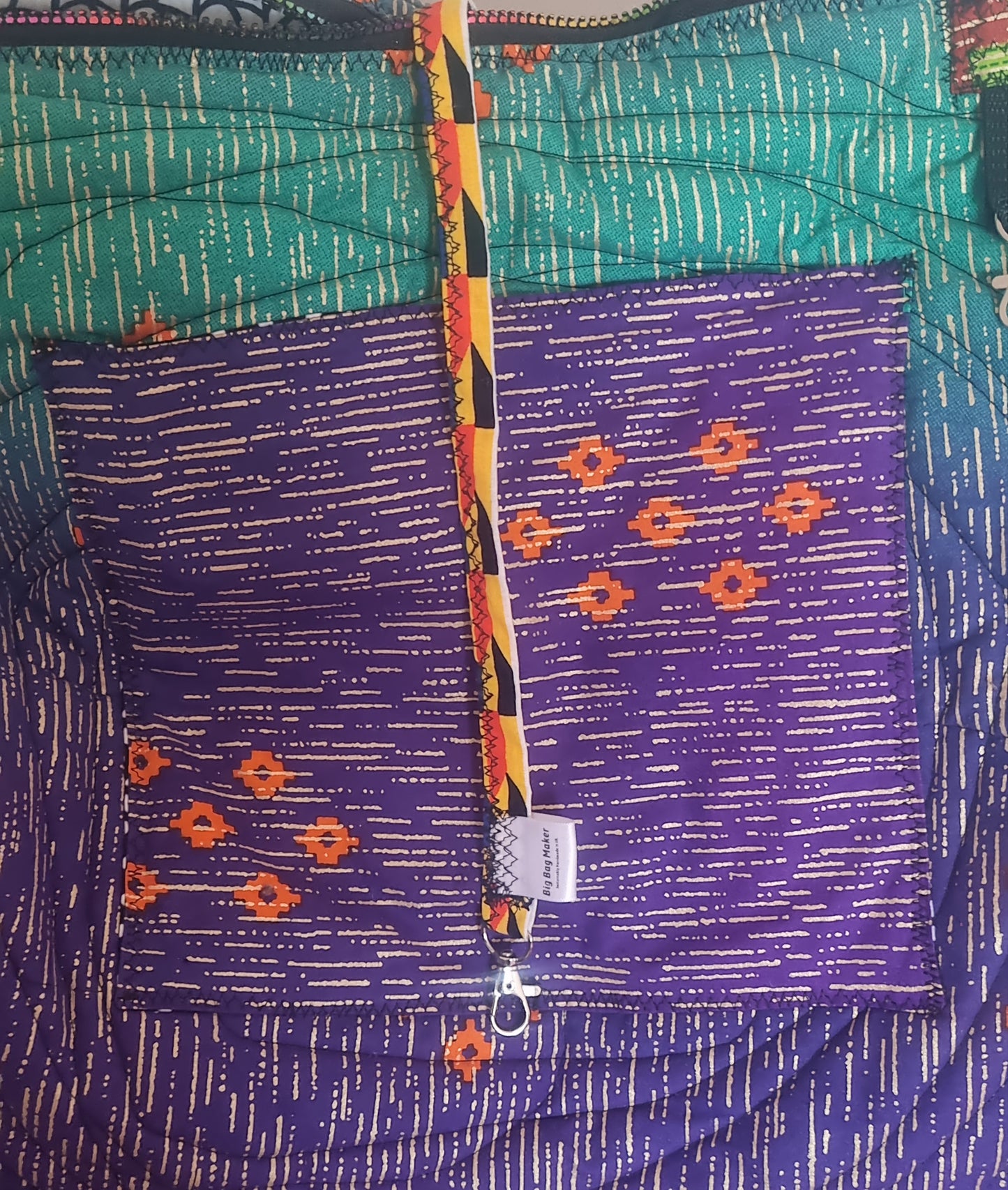 The Traveller – Quilted 'Kitenge – Ayo-Joy' Oversized Travel Bag