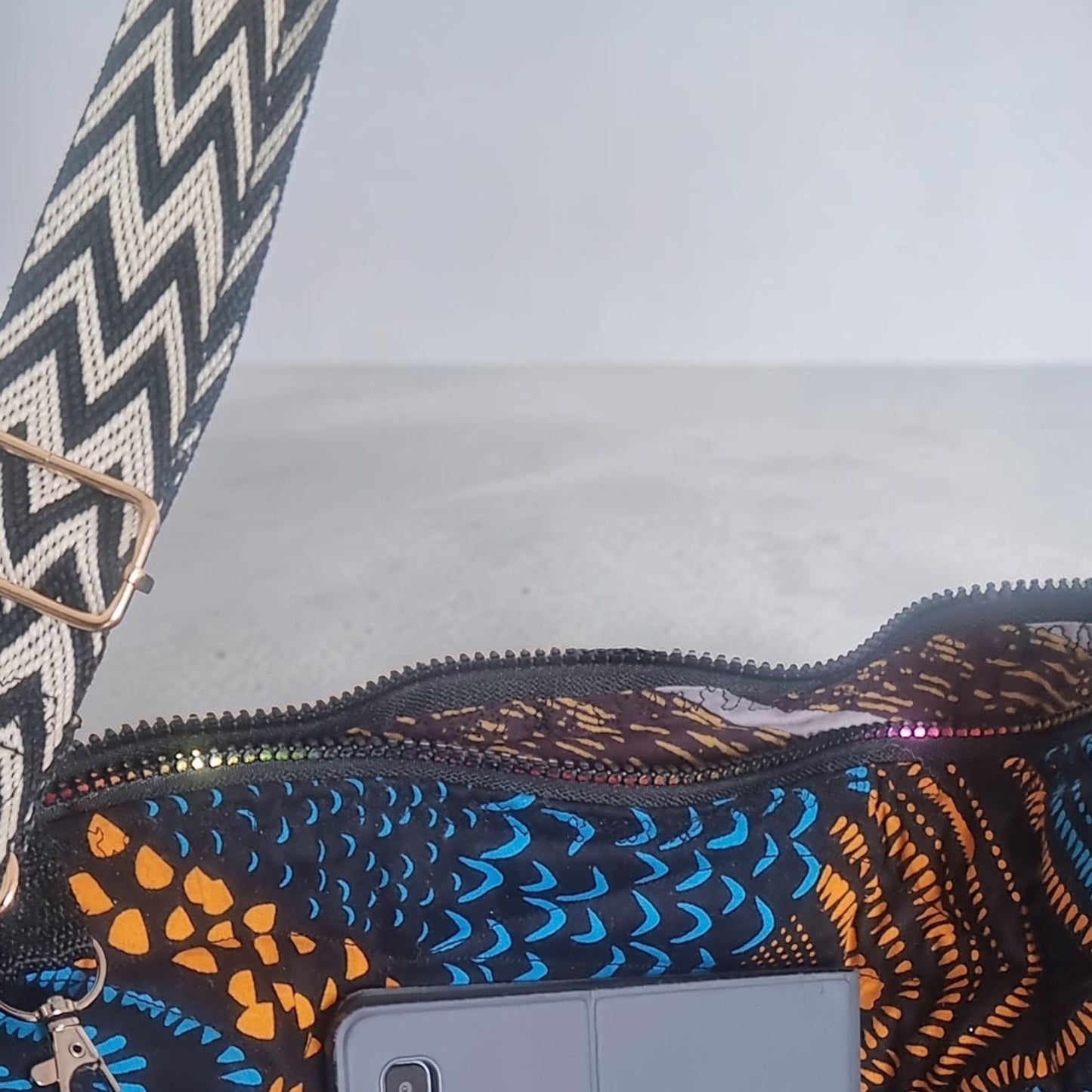 The Traveller – Quilted 'Wavy Shells' Oversized Travel Bag