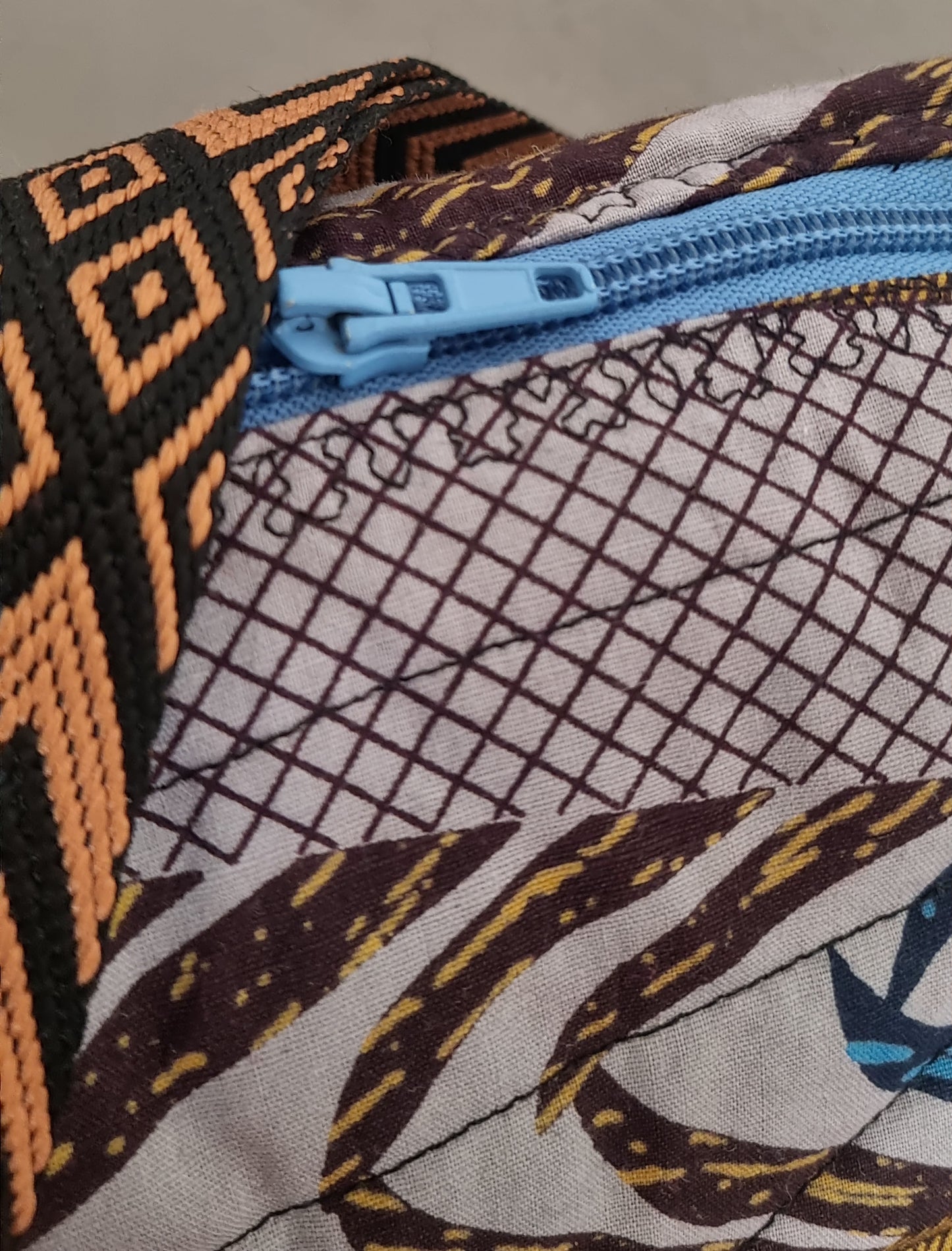 The Traveller – Quilted 'Leaves' Oversized Travel Bag