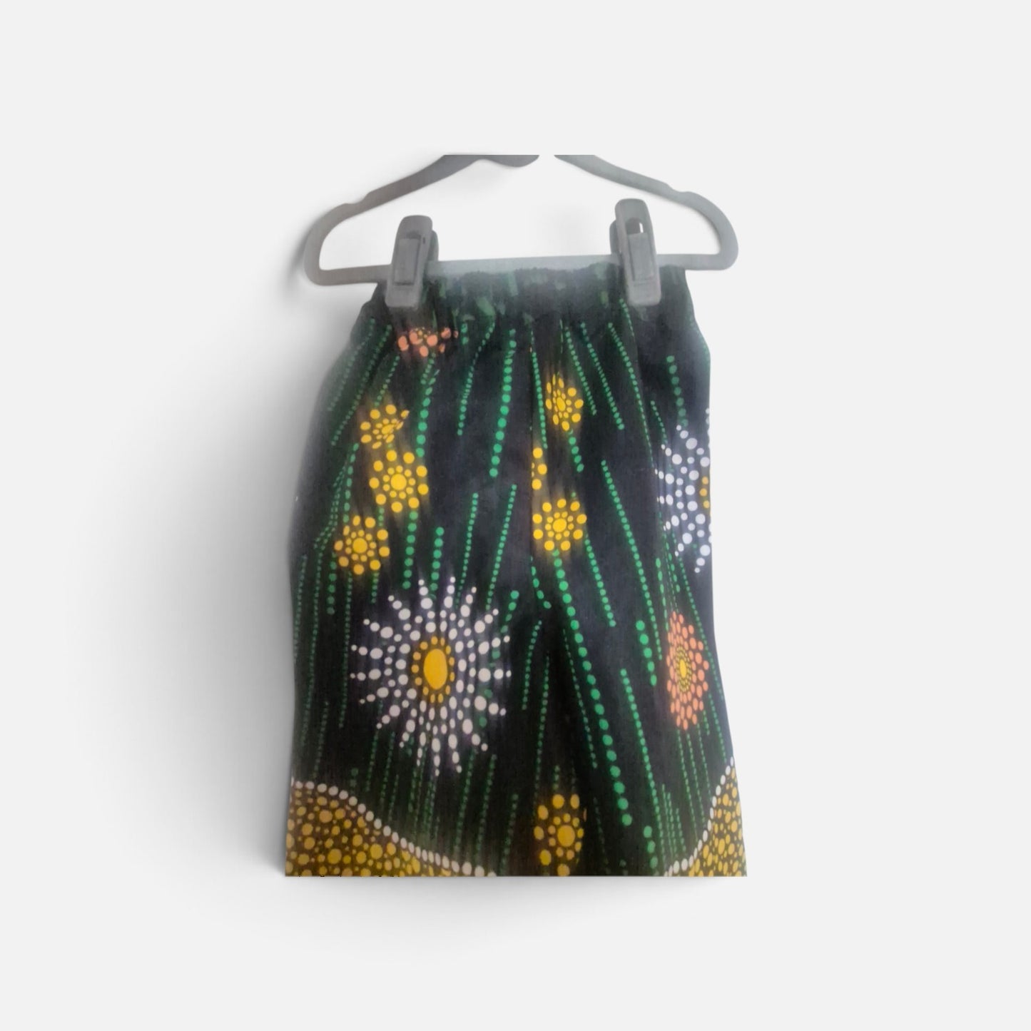 'Mud Huts & Dotty Flowers' African Print Trousers for Children
