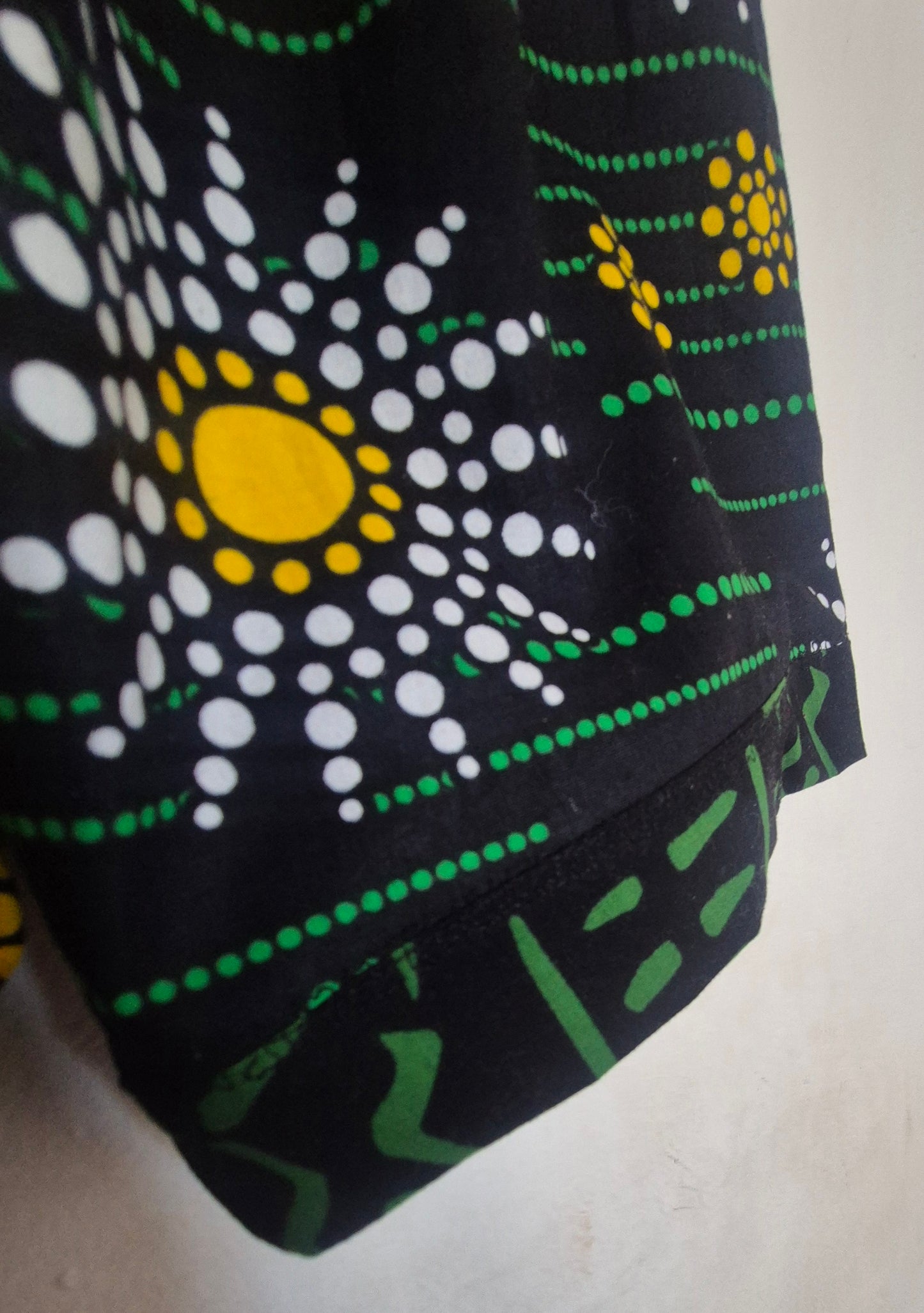 'Mud Hut & Dotty Flowers' African Ankara Print Shorts for Children