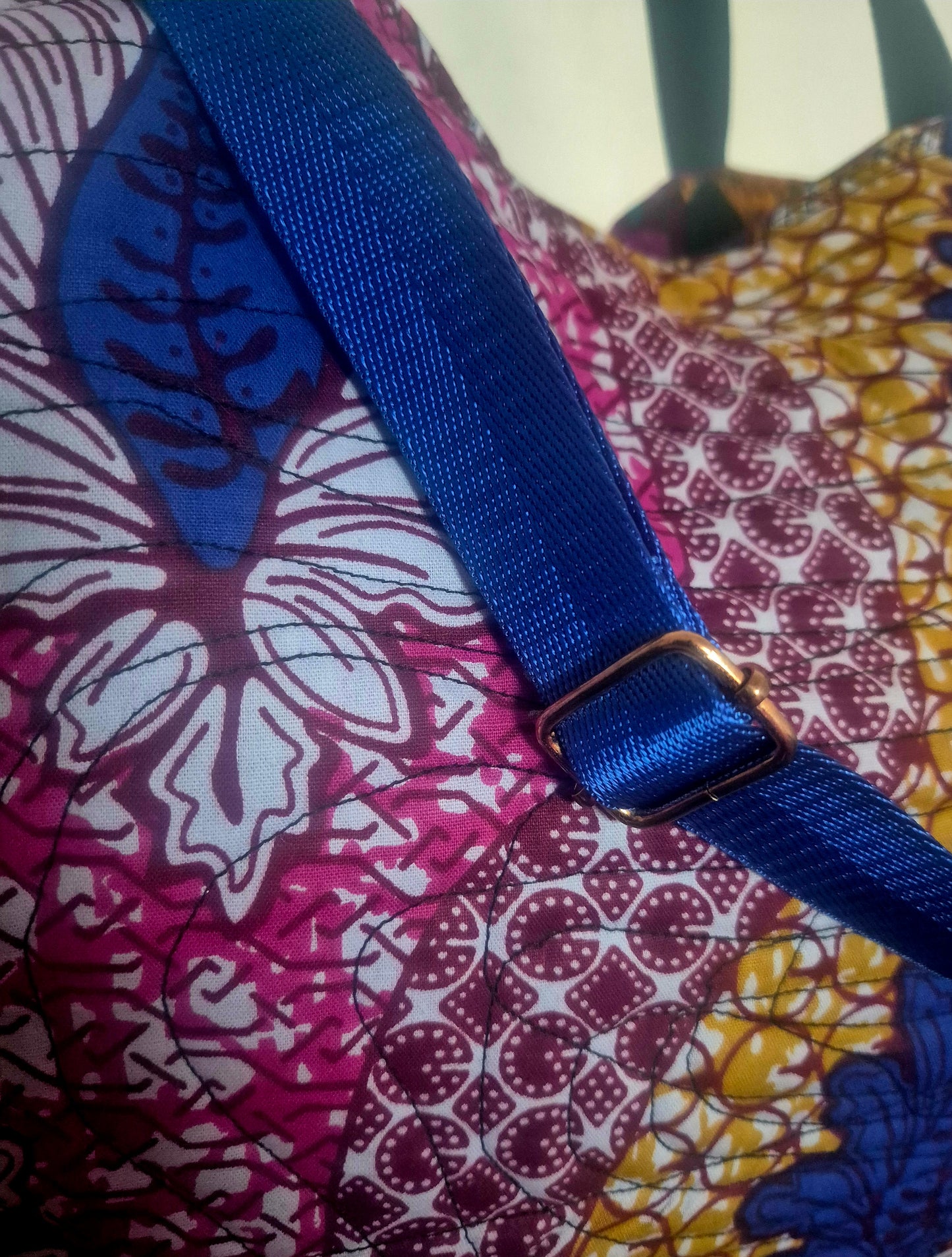 The Weekender – Quilted 'Jardin Solaire' Oversized Travel Bag
