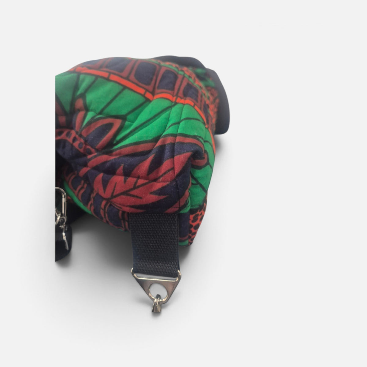 The Traveller – Quilted 'Hibiscus & Sunflower' - Oversized 4-in-1 Convertible Travel Bag