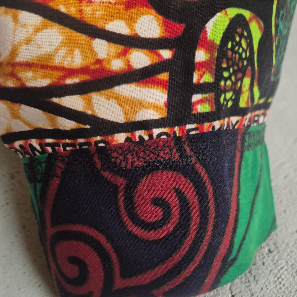'Botanical' African Print Ruffled Waist Trousers for Children