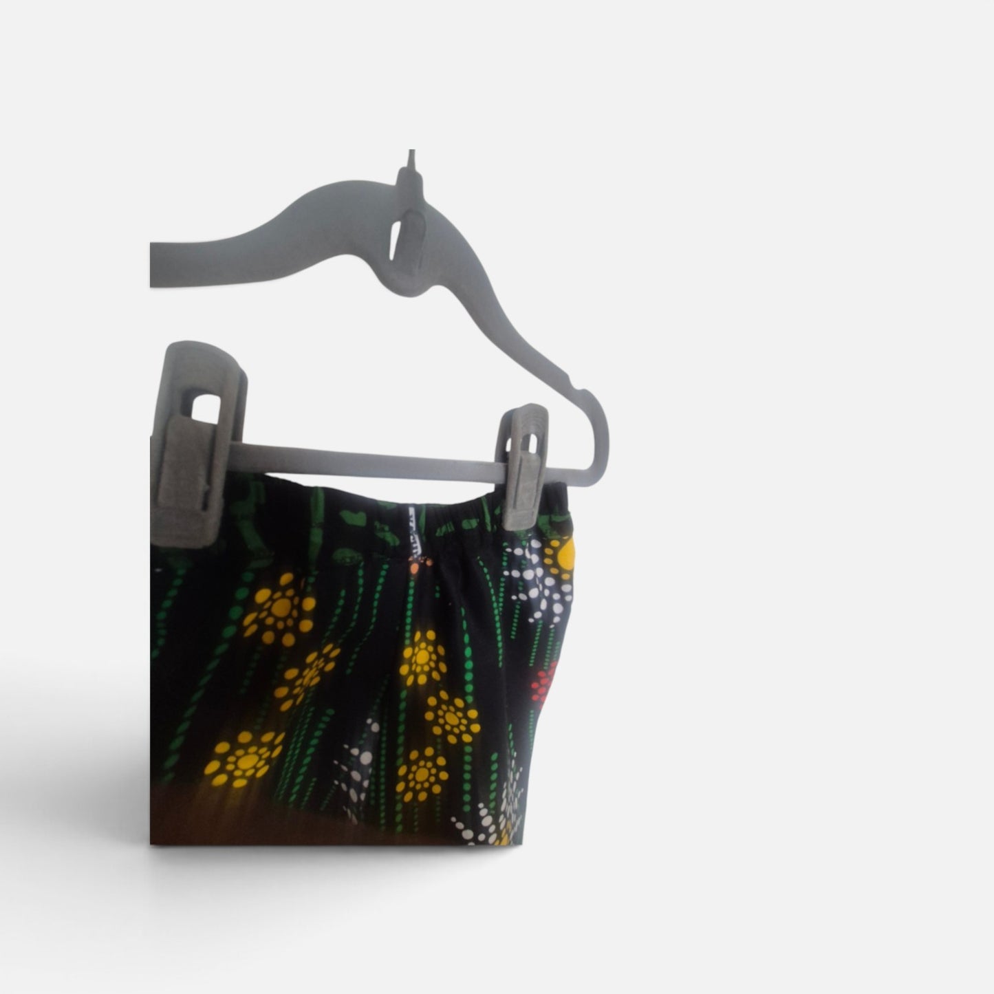 'Mud Huts & Dotty Flowers' African Print Trousers for Children