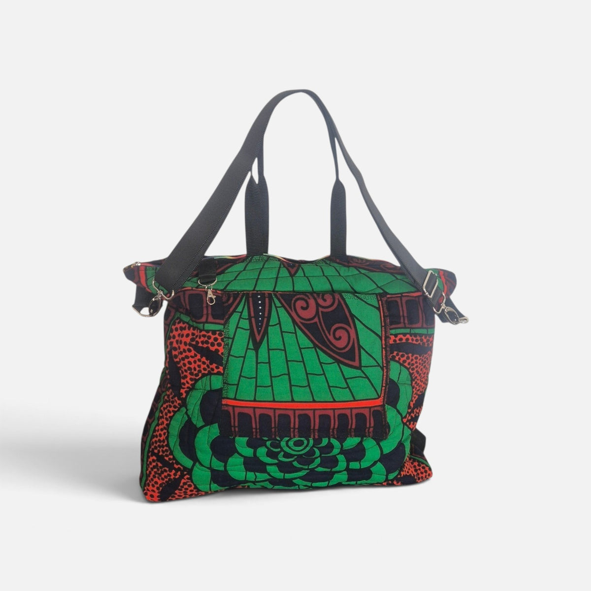 The Weekender – Quilted 'Jardin Solaire' Oversized Convertible Travel Bag