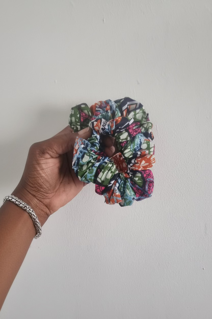 African Wax Print Scrunchies — Random Colours