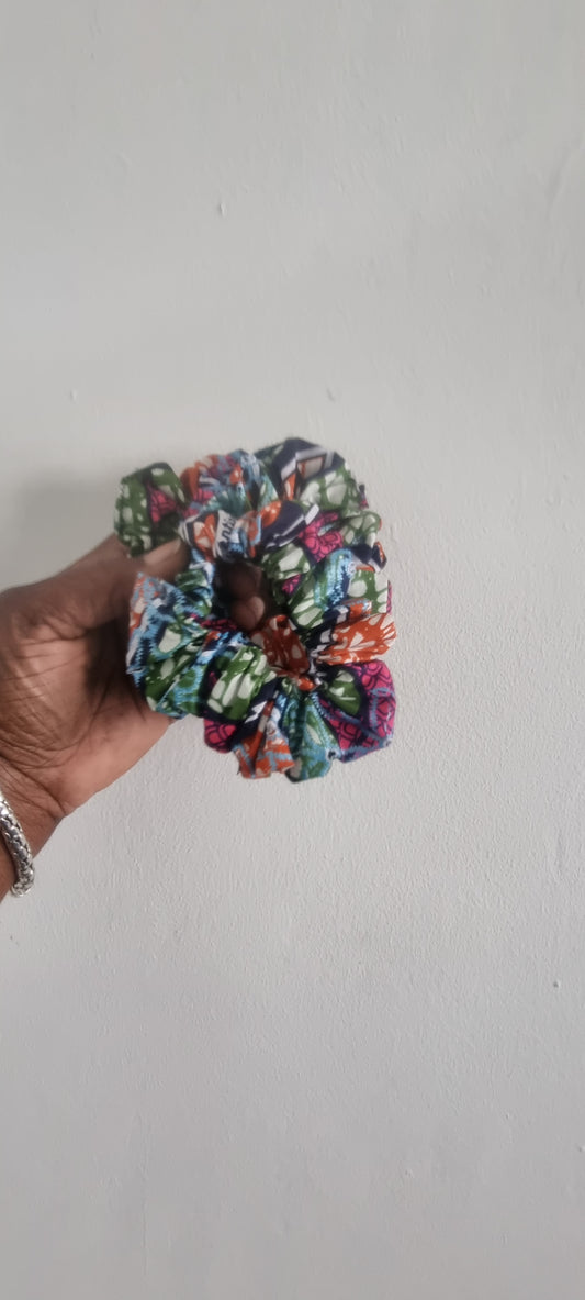 African Wax Print Scrunchie — Random Colour
