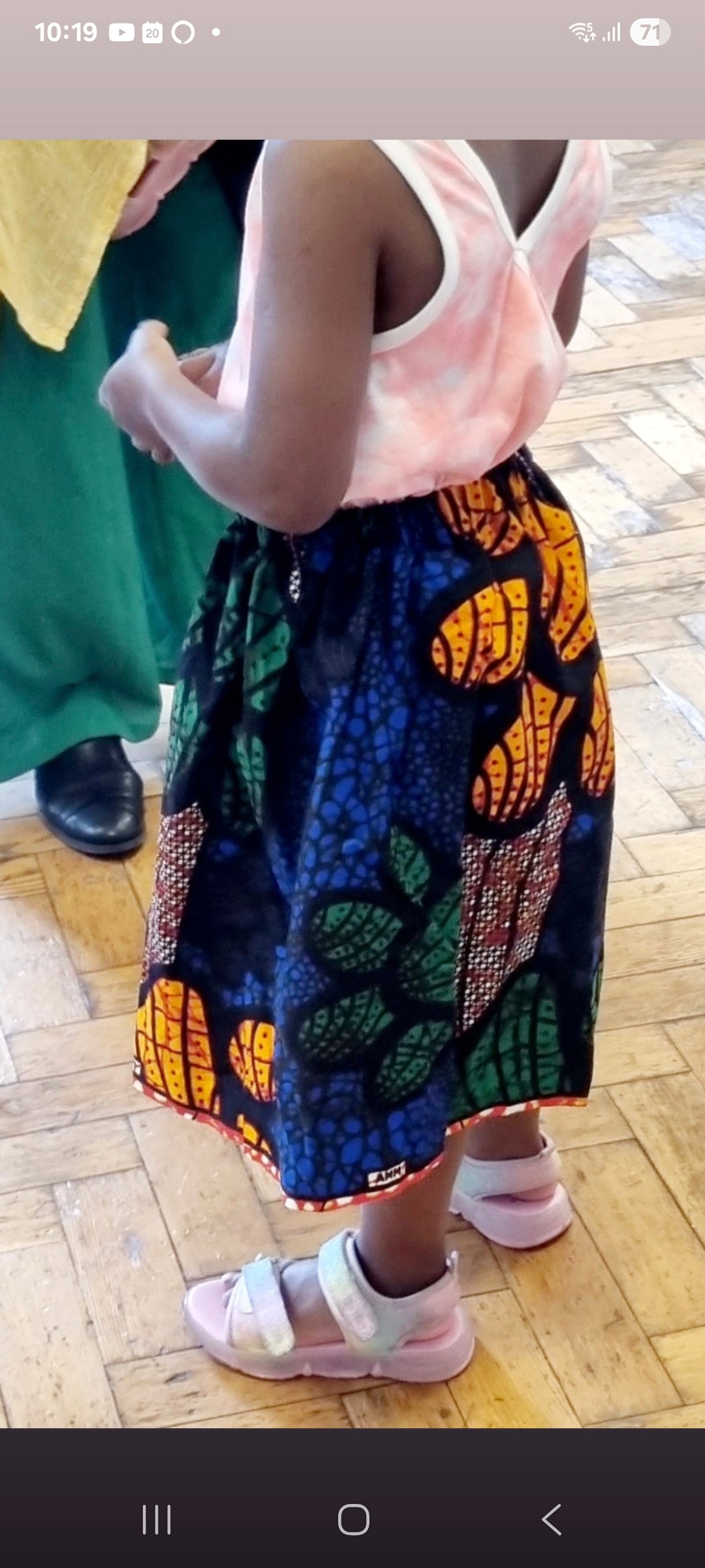 African Wax Print Cotton Skirts — Elasticated Waist, Ages 5+