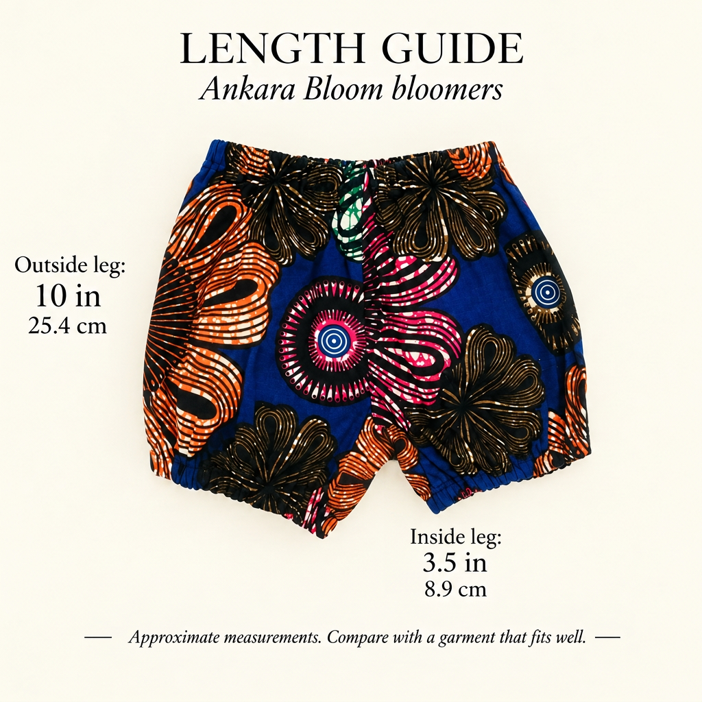 'Ankara Bloom' African Ankara Print Bloomers for Children