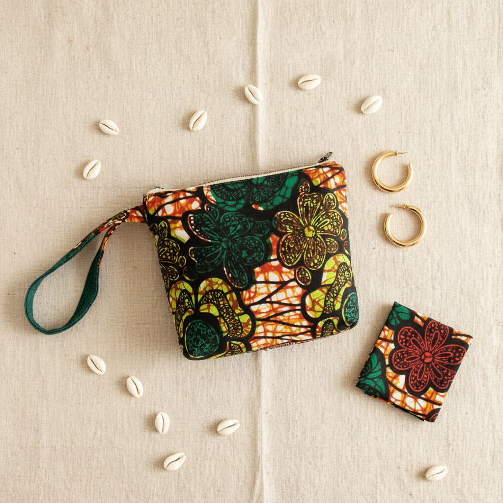 Botanic Pouch Flat-lay