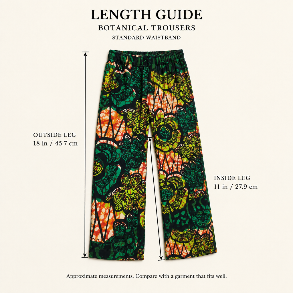 'Botanical' African Print Trousers for Children