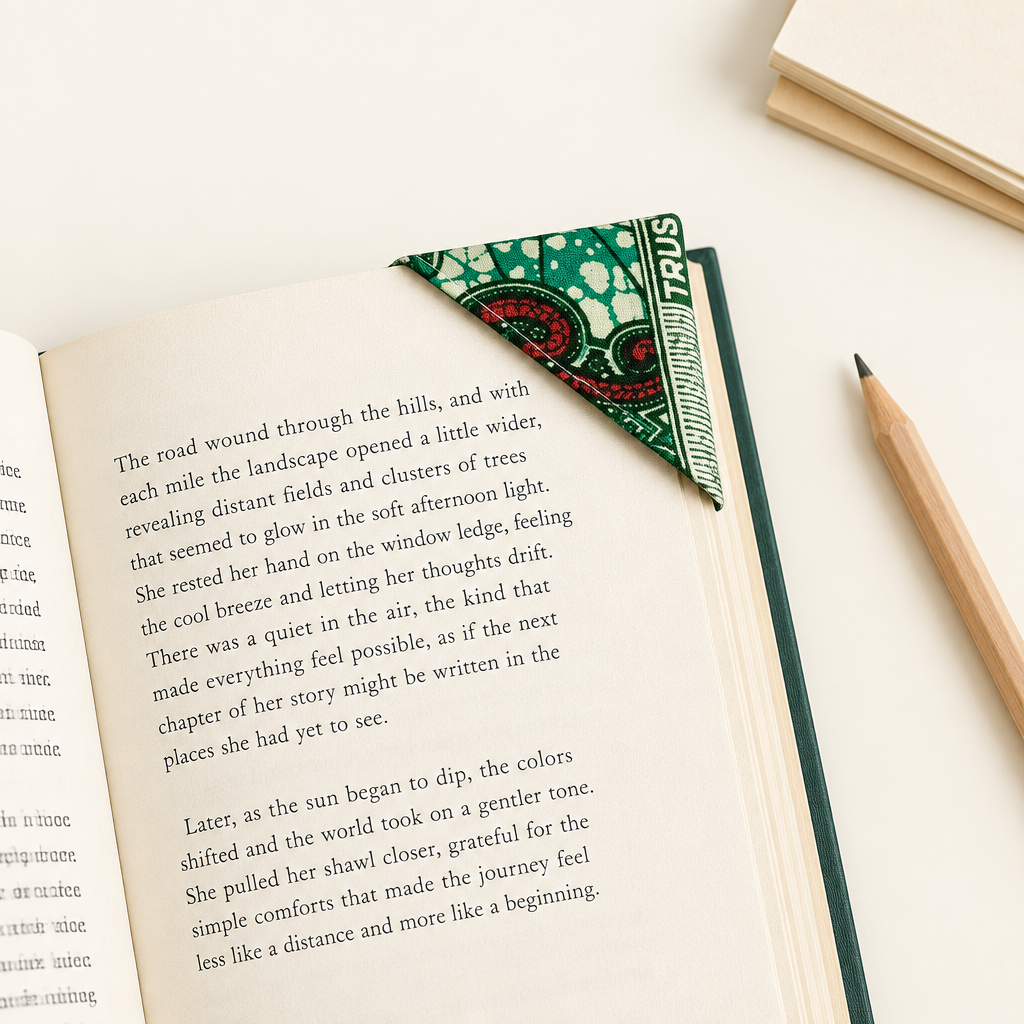 Clean flat lay Page Corner Bookmark