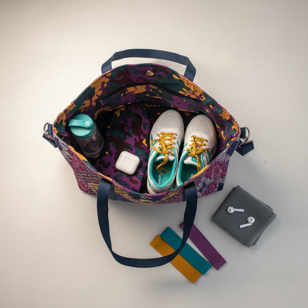Inside flat lay – Fitness