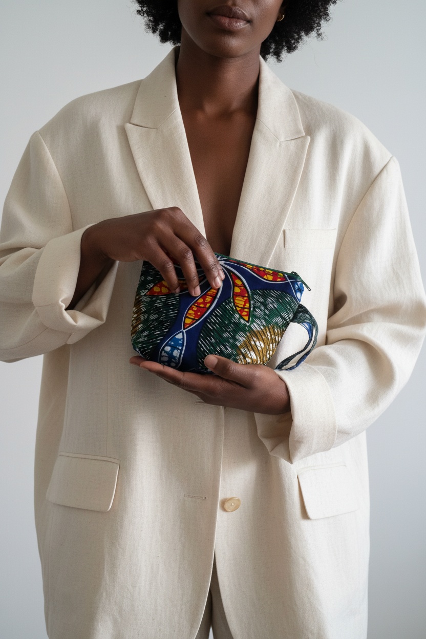 Large Flower Pouch – Editorial Hold
