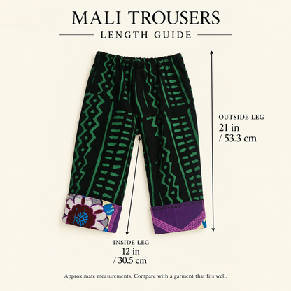 'Mali' African Print Trousers for Children