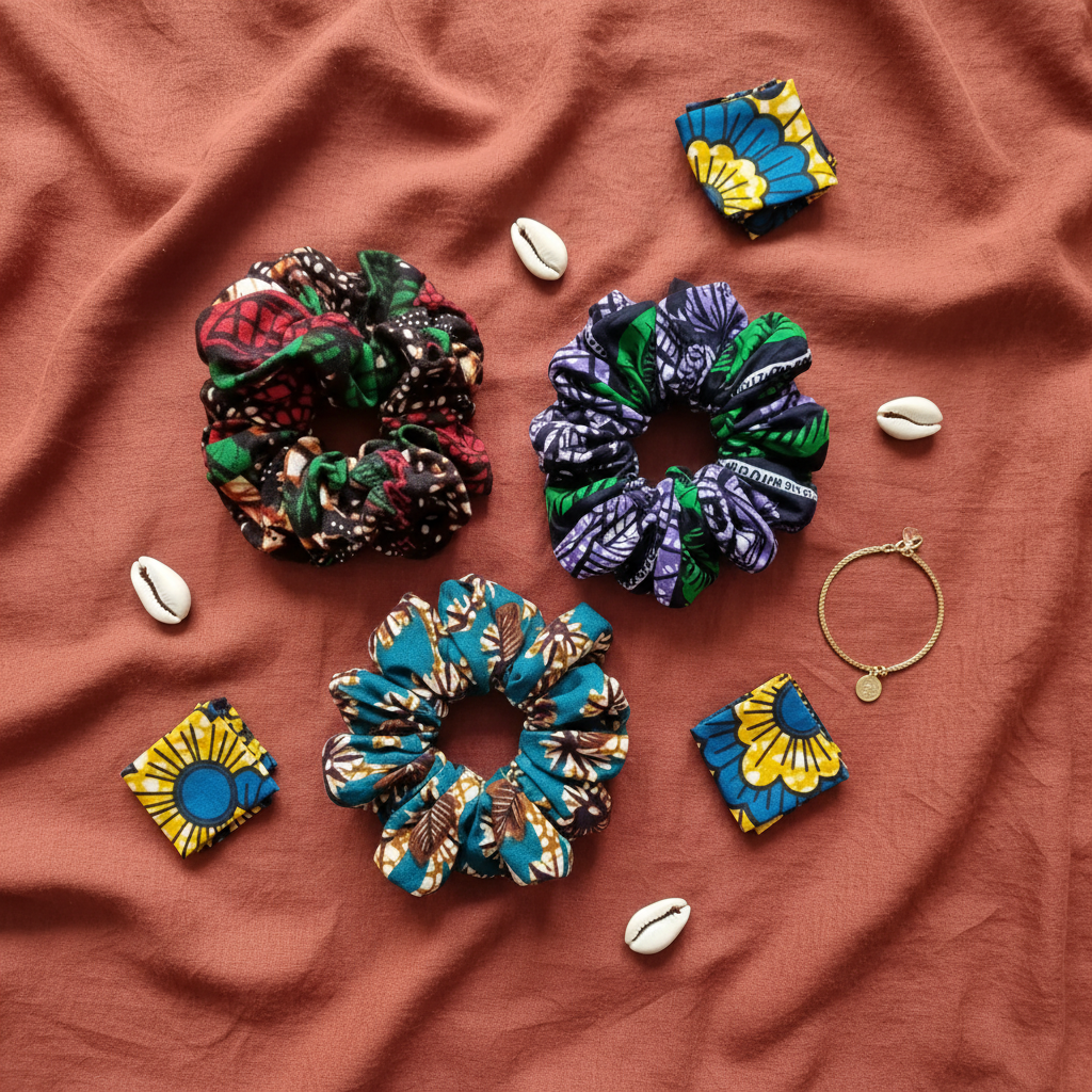 Scrunchie Terracotta Flat-lay Remade