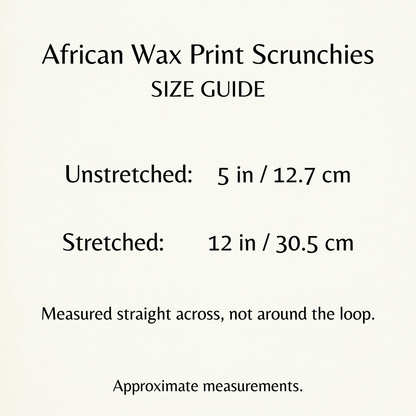 African Wax Print Scrunchies — Random Colours